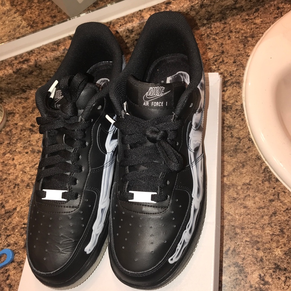 Nike Air Force 1 “black skeleton “